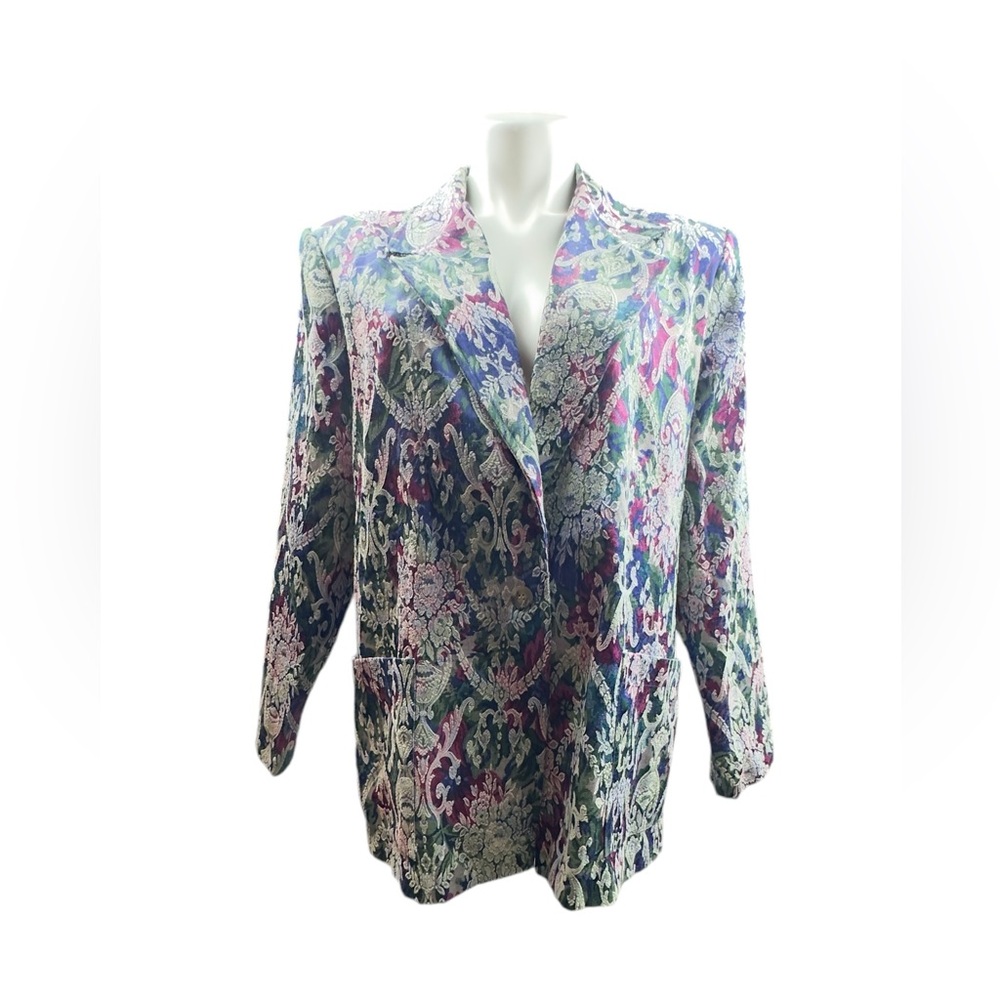 Multicolor Patterned Blazer